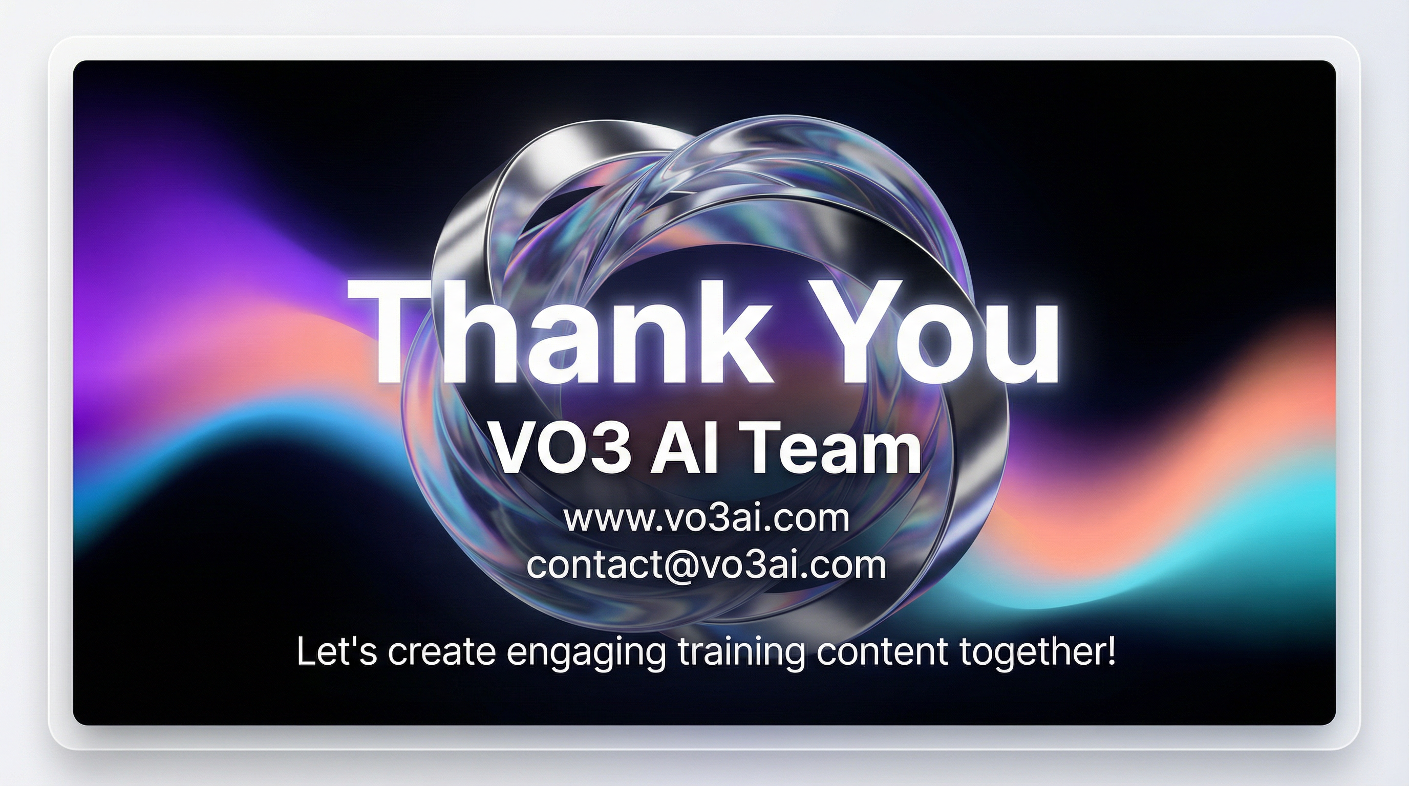 Thank You - VO3 AI