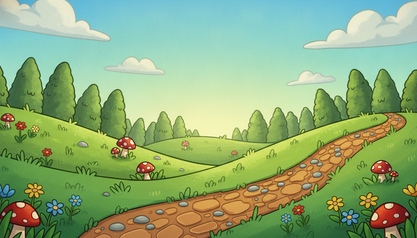 AI game asset generator result — a tileable grassland background for a 2D side-scrolling game