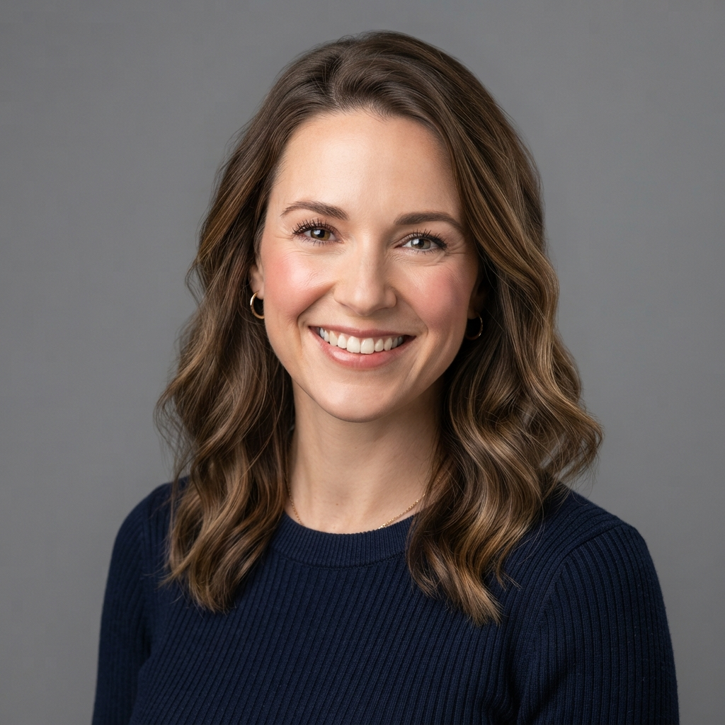 AI image background removal result — a portrait headshot with the background removed and clean hair edges preserved