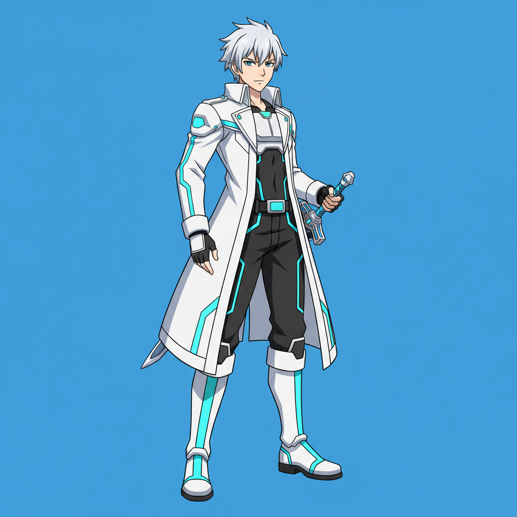 AI image enhancement for Viggle showing a clean full-body anime character on a solid background