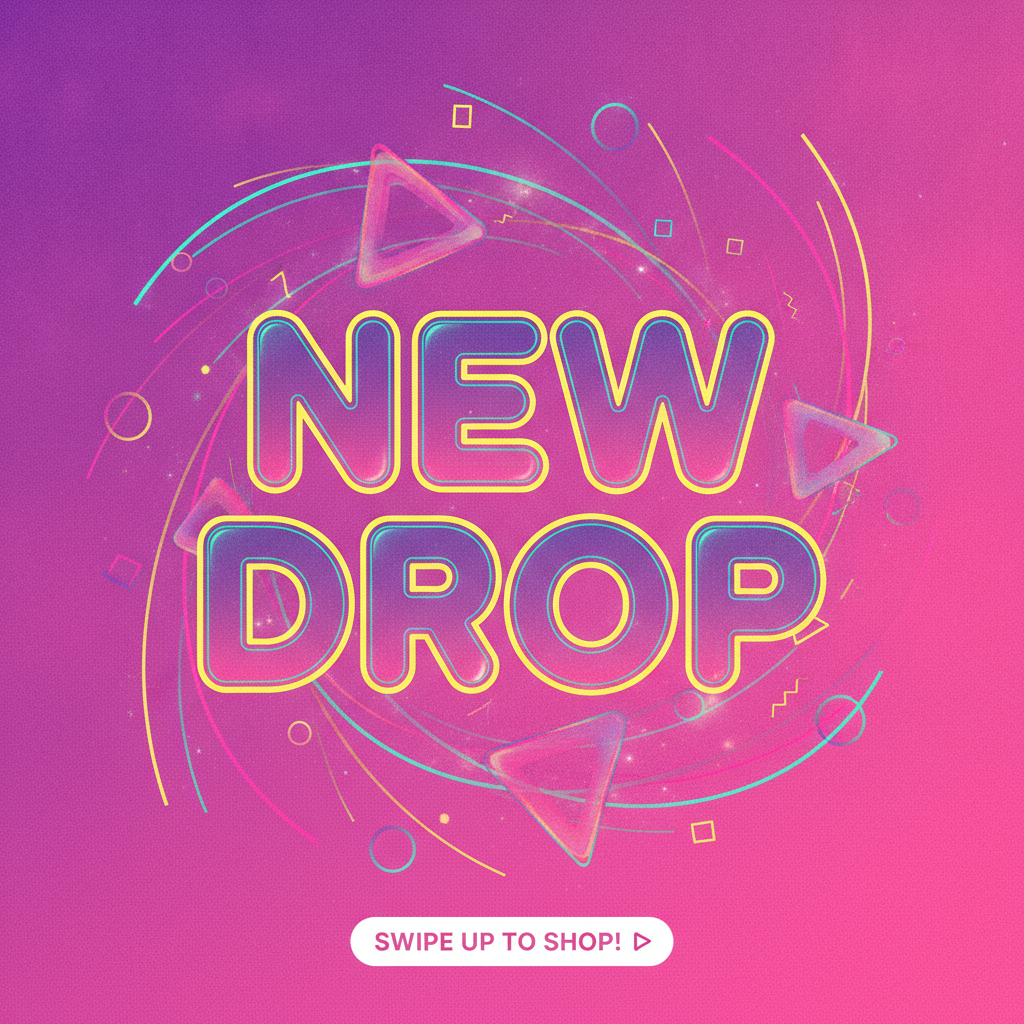 AI image for social media — a bold Instagram story graphic with gradient background and modern typography