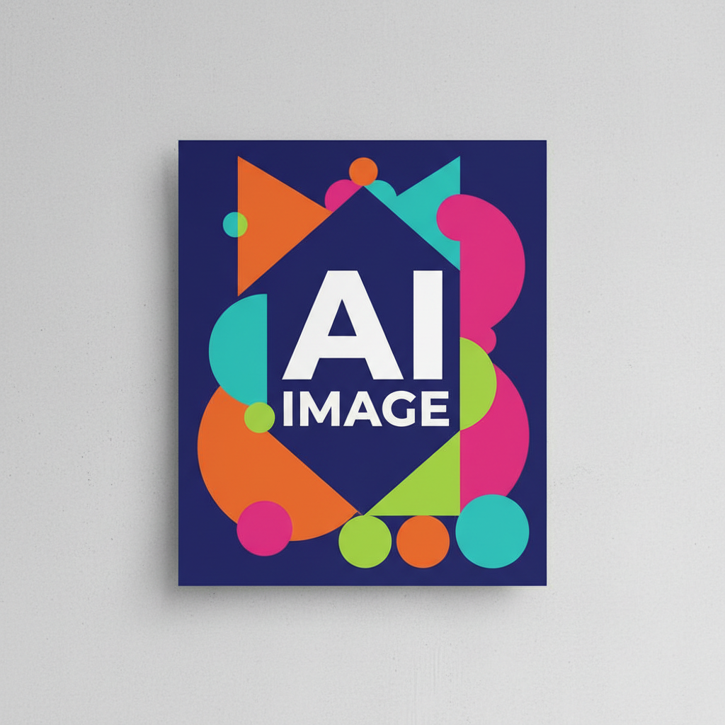 AI image tools example — modern poster design with bold accurate typography and crisp text rendering