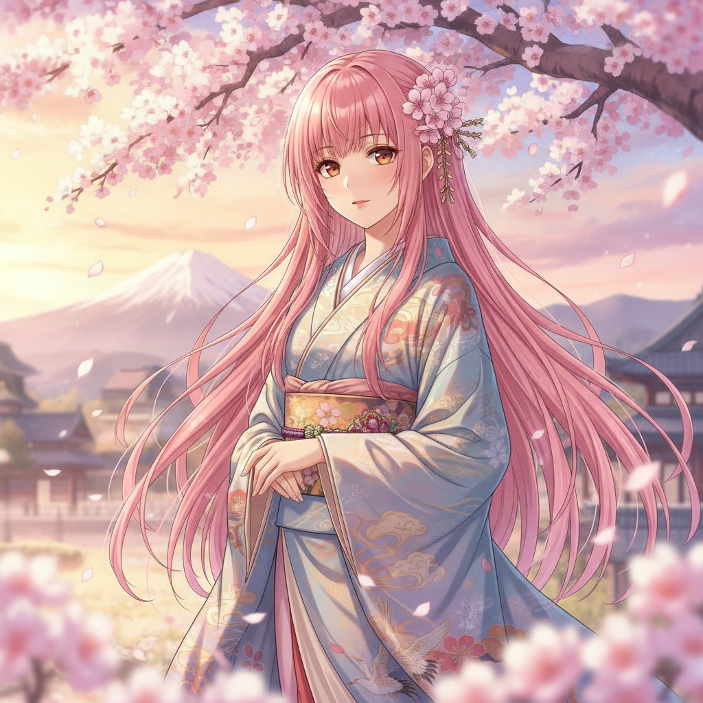AI image upscaler result — an anime illustration upscaled with clean linework and no jagged edges