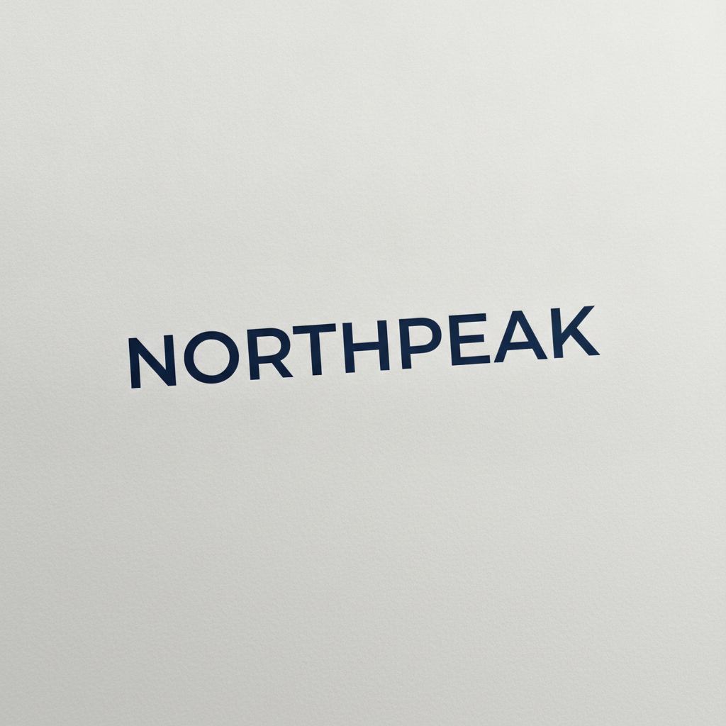 AI logo generator result — a minimalist geometric sans serif wordmark logo for a tech brand