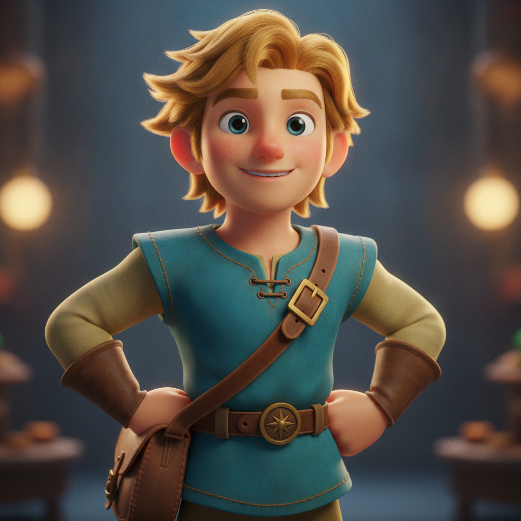 AI mode art creation output — a 3D render mode character with smooth volumetric lighting and premium CGI quality