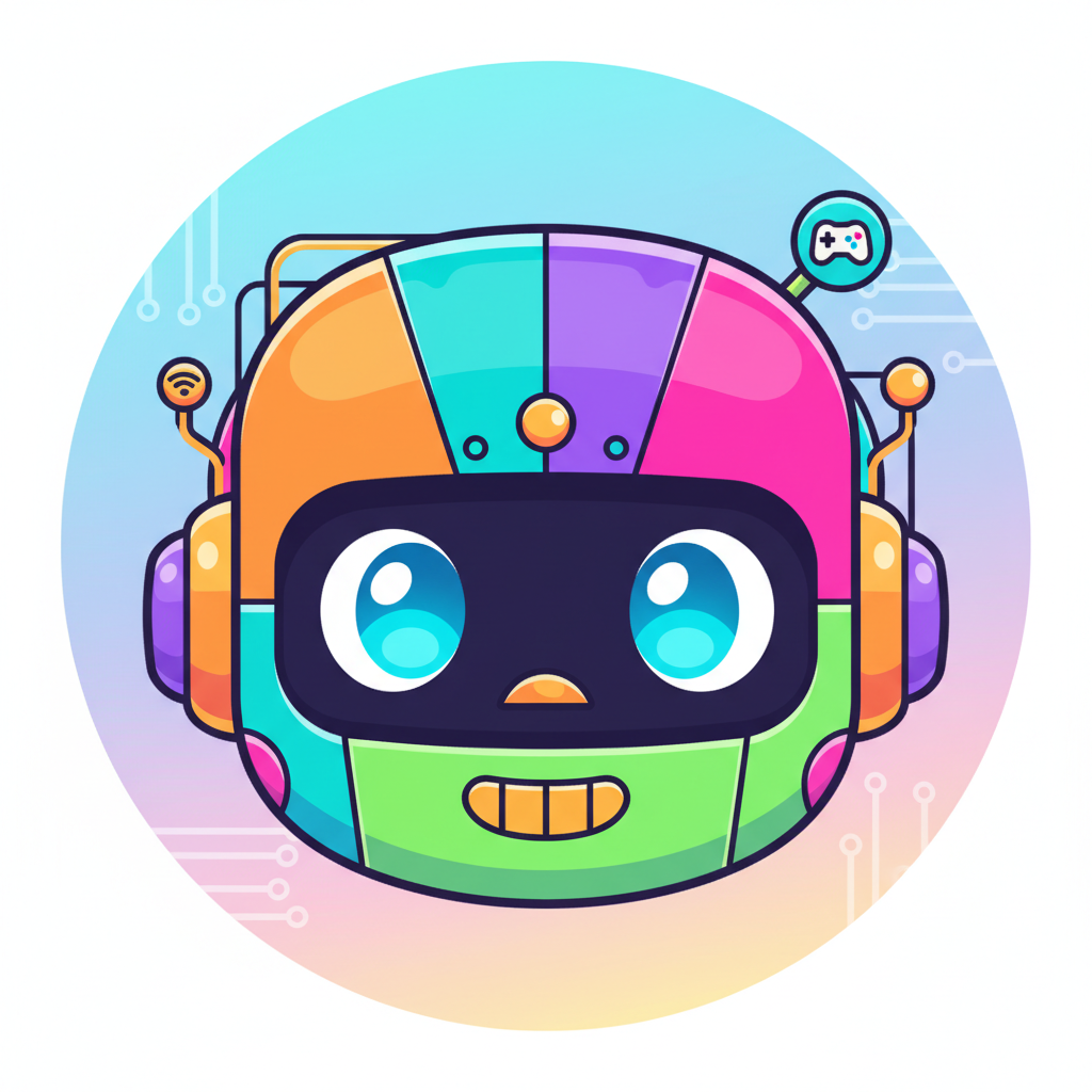 AI profile picture creator result — a vibrant cartoon-style avatar with colorful flat illustration and playful character design