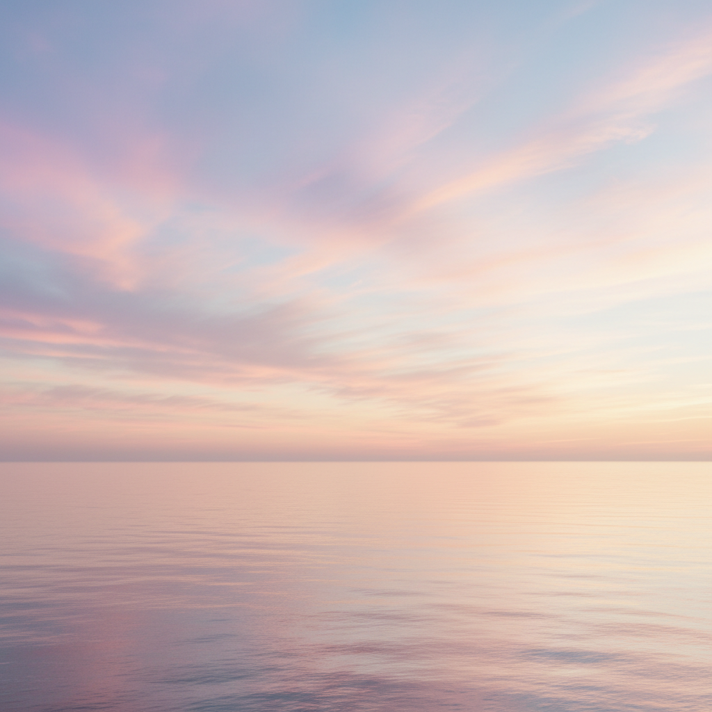 AI wallpaper generator result — an aesthetic pastel golden-hour sky wallpaper
