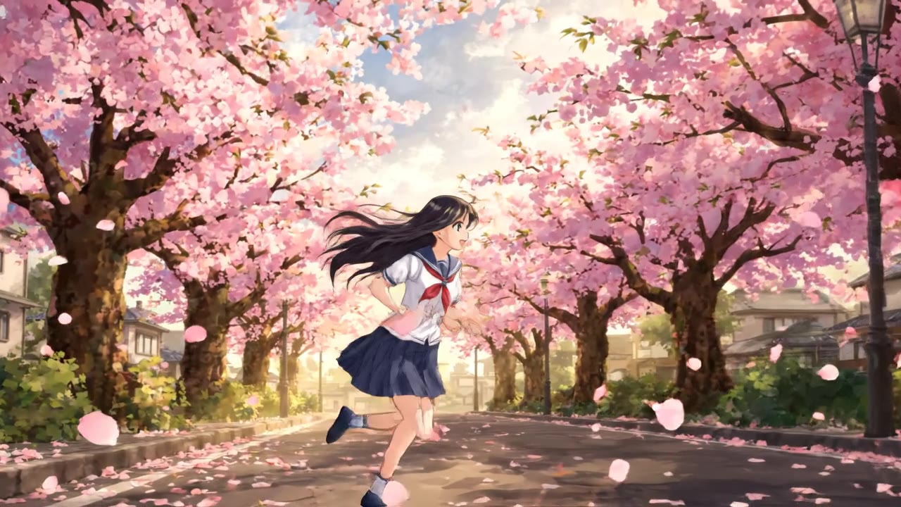 Cherry Blossom Morning Run