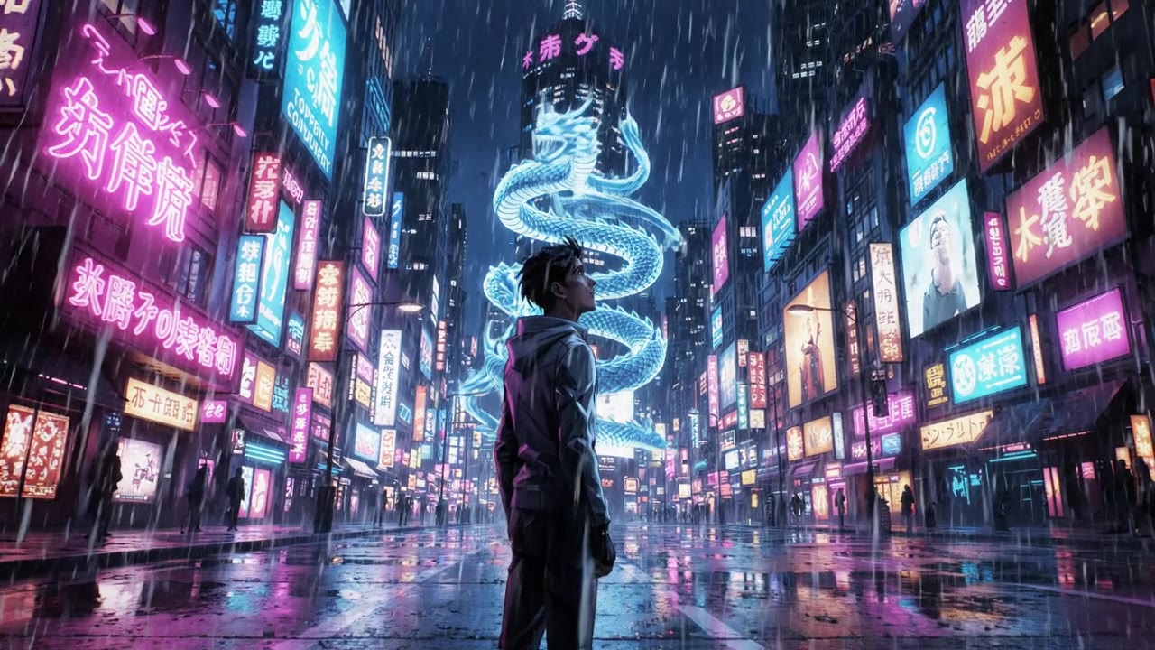 Cyberpunk Anime City