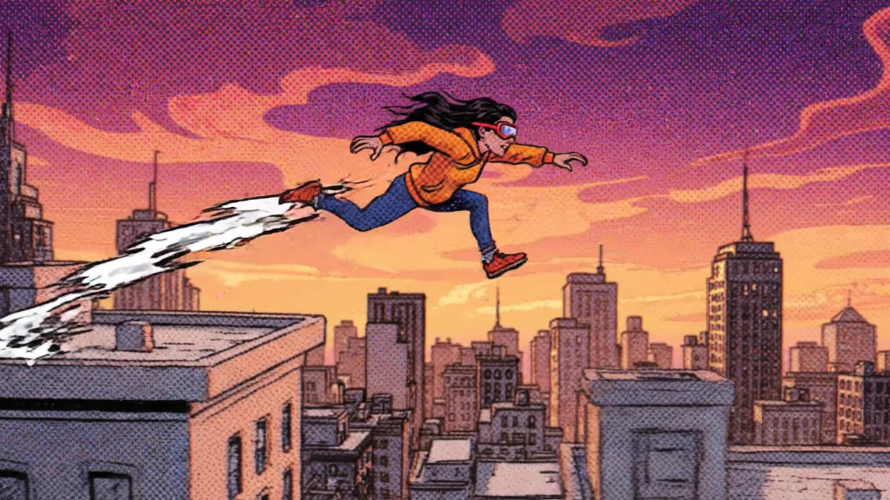 Comic Rooftop Runner
