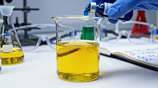 [education-explainer] A close-up shot of a clear glass beake…