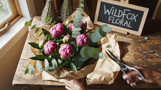 Static bouquet photo comes alive as a bloom-time-lapse produ…