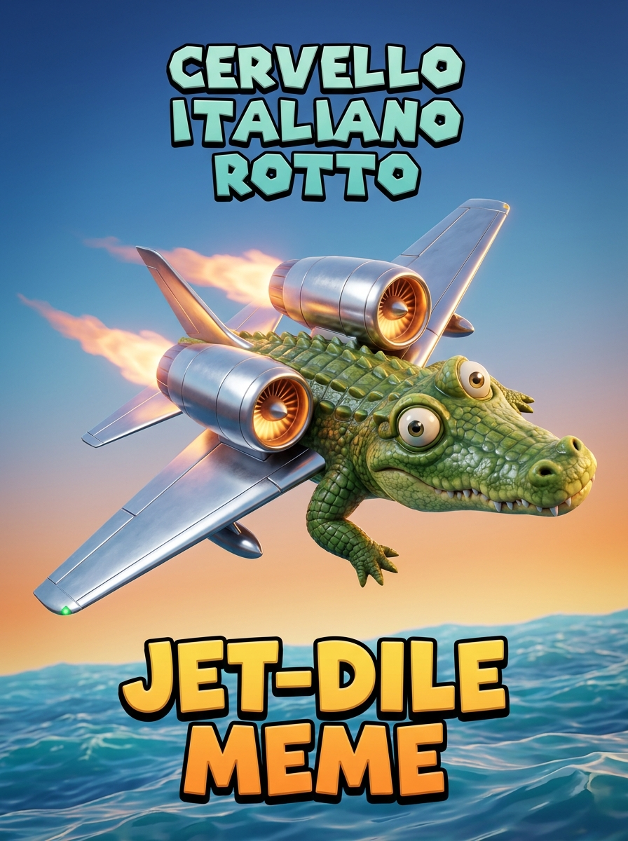 Prompt: a crocodile fused with a fighter jet, mid-flight