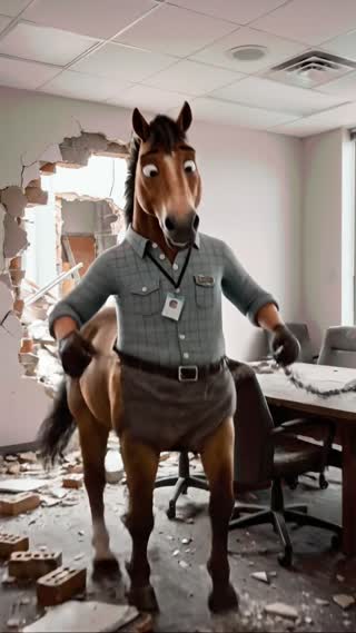 脸部特写，图中的人物从表情激动开心变为失望难过，说道: "So... no money?"