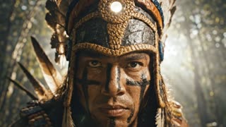 aztec warrior war paint ritual
camera: close-up