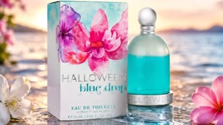A cinematic premium perfume commercial, preserving the exact original bottle, box, labels, texts, colors, and composition of the photograph. The perfume takes center stage with an elegant, subtle visual entrance—no deformation or alteration of the product.

Flowers and petals drift downward slowly, carried by a gentle sea breeze, with organic motion, slight rotations, and cinematic depth of field. The water surface comes alive with soft, tranquil waves that ripple outward around the product, creating natural, dynamic reflections while the bottle and box remain perfectly stable.

The camera performs a very slow push-in with a subtle zoom, gentle parallax, and progressive focus on the perfume, keeping the marine background softly blurred. Aesthetic of luxury perfumery advertising: fresh, feminine, elegant, romantic, and aquatic. Photorealistic, sunset lighting, natural and delicate movement.

Strictly preserve all product details—no deformation, no text changes, no label alterations, no added people or objects, and no shifts in color or composition. The image must appear as the same photograph, yet alive and in motion.