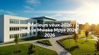 Créer une vidéo professionnelle et inspirante de meilleurs vœux pour l’année 2026, destinée au milieu scolaire.
Style visuel : moderne, éducatif, positif. Couleurs sobres et lumineuses (bleu, blanc, vert).
Scènes suggérées :
Lever du soleil sur une école, symbole d’un nouveau départ.
Élèves en classe, enseignants en action, moments d’apprentissage et de collaboration.
Livres, cahiers, tableaux, ordinateurs, symboles du savoir et de l’excellence.
Sourires d’élèves et d’enseignants, ambiance de réussite et d’espoir.
Texte à l’écran (alterné ou simultané) :
– Meilleurs vœux 2026
– Que cette nouvelle année scolaire soit une année de réussite, de discipline et d’excellence.
– À tous les enseignants, élèves et parents : bonne et fructueuse année 2026.
Traduction Kiswahili :
– Heri ya Mwaka Mpya 2026
– Mwaka huu uwe wa mafanikio, nidhamu na elimu bora.
– Kwa walimu, wanafunzi na wazazi wote: mwaka mwema na wenye matunda 2026.
Ambiance sonore : musique instrumentale inspirante, calme et motivante.
Durée : 30–45 secondes.
Format : 16:9 et 9:16.
Message final :
2026, une année de savoir, d’effort et de succès pour tous.
