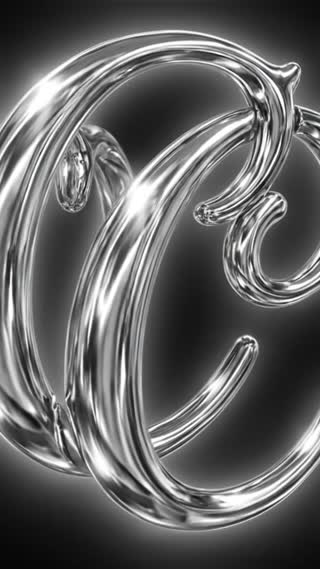 Make these two letters move between each other lightly, and putting a slight glow on them, Just letter C  in noir-inspired black and white with dramatic shadows and high contrast lighting in noir-inspired black and white with dramatic shadows and high contrast lighting