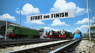 Replace the eletric engine on the far left with the green deisil and then have all of the engines race then have the green deisil win the race
