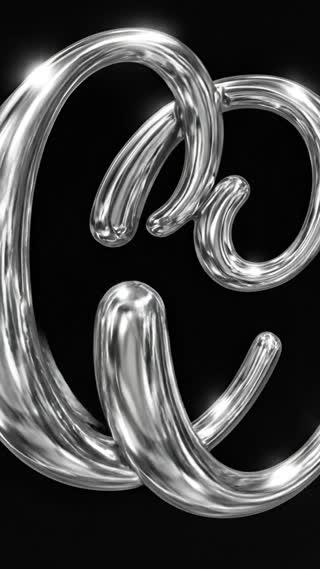 Make these letters rotate clockwise and add a slight glow to them. in noir-inspired black and white with dramatic shadows and high contrast lighting