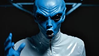 alienigena entra corrienso a un cuarto oscuro y habla hacia una camara como si la estuvieran grabando y dice lo siguiente:
Ya la destrucción comenzó. Tenemos poco tiempo, la tierra es un planeta que se alimenta de la energia de la musica asi que  BAILEEEEEEN y disparen