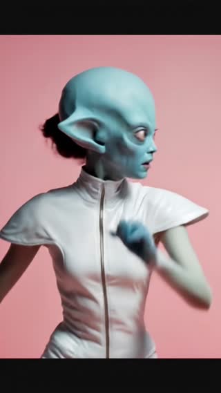 alienigena entra asustada a un cuarto oscuro y habla hacia una camara como si la estuvieran grabando y dice lo siguiente:
ya queda poco tiempo y ustedes son nuestra esperanza