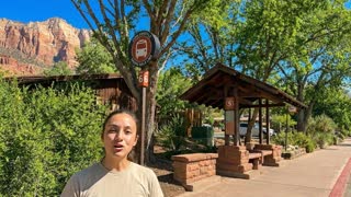 Production Rules

• Locked tripod
• No camera movement
• No music
• Natural ambient only
• AJ stands naturally and talks to camera

AJ Action

AJ raises her left hand slightly and gestures toward the right side of the screen where a bordered overlay panel appears.

Right-Side Overlay Panel

STAY
• Pioneer Lodge
• Bumbleberry Inn
• Zion Park Motel

EAT
• Subway
• MeMe’s Café
• Cafe Soleil

Script (≈10 sec)

“Right here you’ll find easy places to stay and casual dining options, all within a short walk from this stop.”