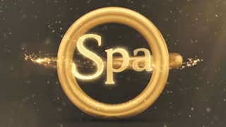 A cinematic, premium logo reveal using the exact design from the reference image: “Spa Arenal Glow – Wellness & Healthy”. Preserve typography, text, proportions, colors, leaves, lines, alignment and positioning exactly. All elements must remain inside the single original circular boundary.

Scene 1 (0–2s): Deep black background with subtle vignette. Logo invisible. A single golden point of light slowly draws the original circle in a perfect 360° arc, leaving a refined metallic-gold glow. Finish with a soft shimmer.

Scene 2 (2–4s): Inside the circle, the “S” forms through an elegant golden light stroke, like calligraphy. The remaining “Spa” letters appear sequentially with smooth motion, warm glow and subtle metallic sheen.

Scene 3 (4–5s): The golden leaves above the “S” appear with delicate 3D rotation and graceful movement. A bright glint sweeps across their metallic edges.

Scene 4 (5–7s): “Arenal Glow” appears progressively, letter by letter, with fluid motion and small sparkling highlights. Maintain exact proportions and alignment.

Scene 5 (7–8s): The lower decorative lines form smoothly, followed by the central dot. “WELLNESS & HEALTHY” then appears with a soft fade and subtle shimmer.

Scene 6 (8–9s): Reveal the complete logo with polished metallic gold, realistic reflections, soft glow and subtle light flares. The design must remain identical to the reference.

Scene 7 (9–10s): The ORIGINAL circle performs 2–3 smooth vertical 360° rotations on its own axis. Keep all letters and elements inside the same original circle. Create NO additional circles, rings or hoops. End with the circle perfectly frontal and identical to the reference image.